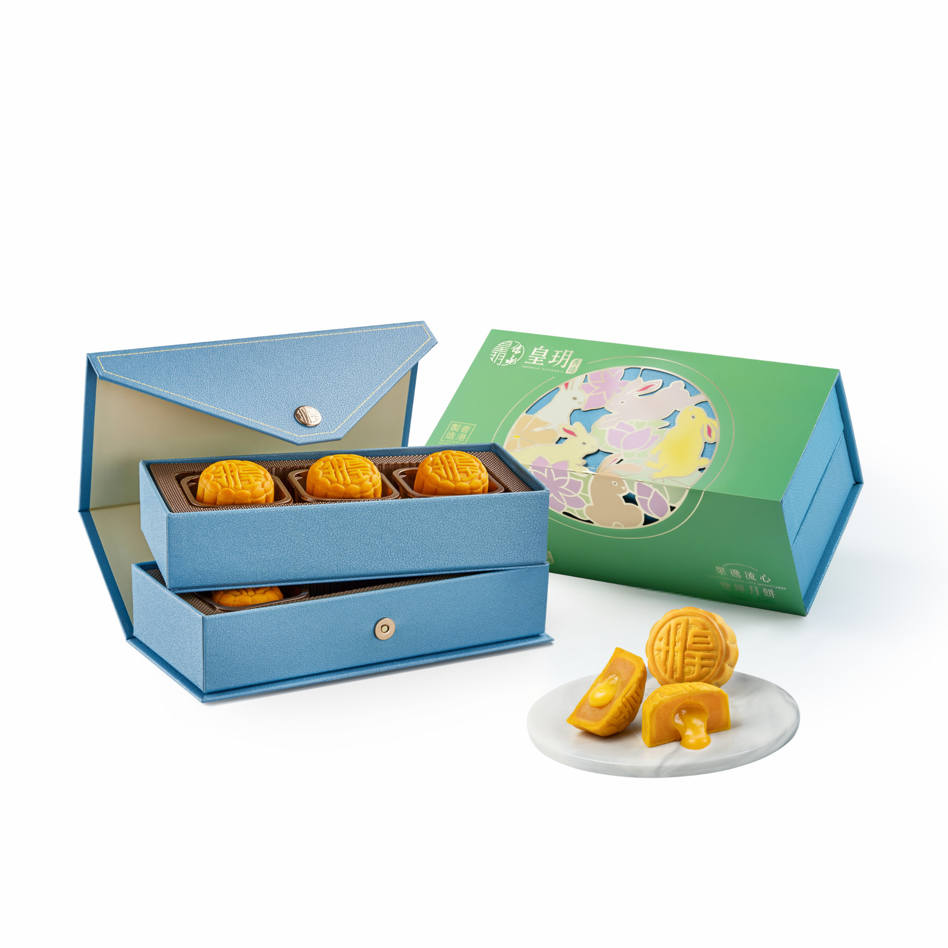 果逸流⼼雙輝月盒 Fruity Assorted Lava Mooncakes