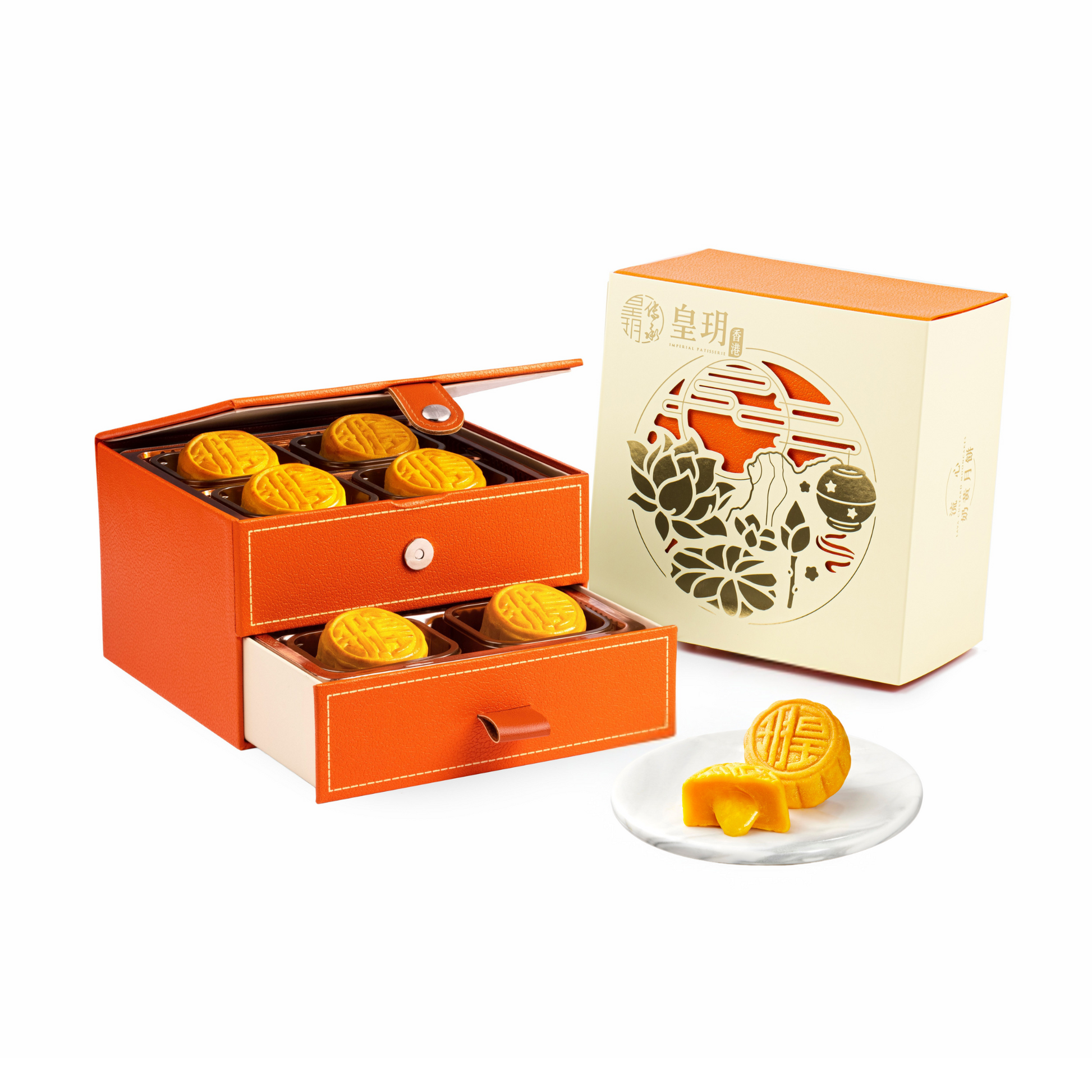 流⼼奶⿈⽉餅 Lava Custard Mooncakes
